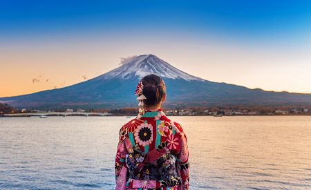 Pohled na ikonickou horu Fudži