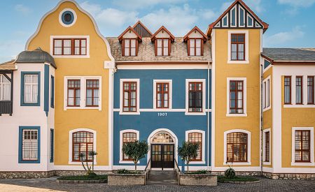 Tradiční německá koloniální architektura ve Swakopmundu