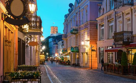 Překrásné staré uličky historického centra Vilniusu