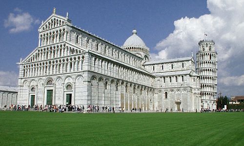 Pisa - Šikmá věž a katedrála