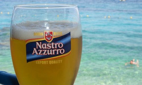 Italské pivo - Nastro Azzurro