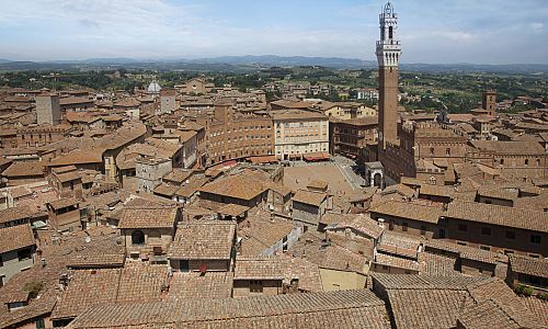Siena je typické středověké město