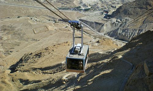 Cesta na Masadu lanovkou