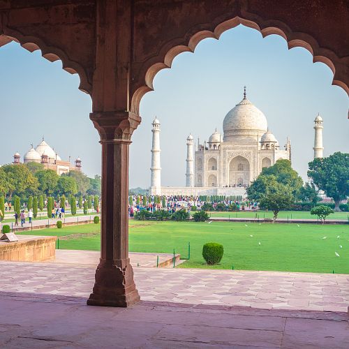 Návštěva Tádž Mahalu za úsvitu