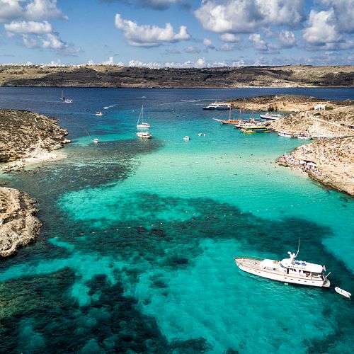 Lodní výlet na Comino a Gozo za modrými poklady a plážemi