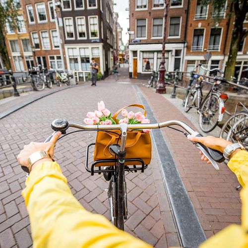 Projížďka na stylovém holandském kole v Amsterdamu