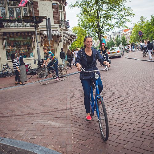 Projížďka na stylovém holandském kole v Amsterdamu