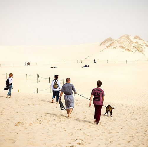Projížďka/procházka písečnými dunami na Lebě