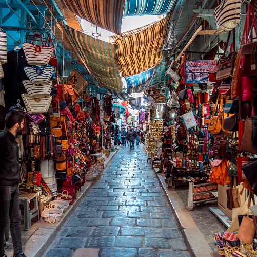 Nakupování v pravé tuniské medině