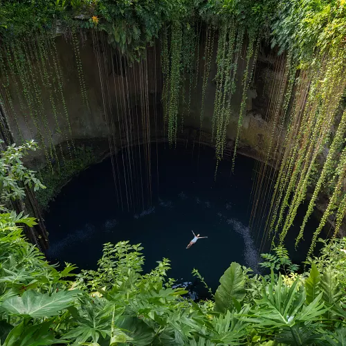 Osvěžení se v cenote