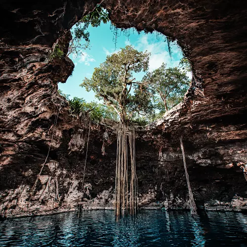 Osvěžení se v cenote