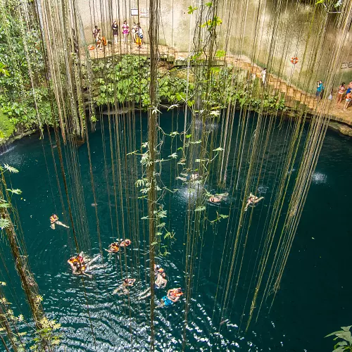 Osvěžení se v cenote