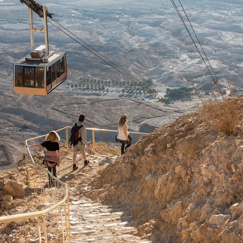 Výlet lanovkou na Masadu