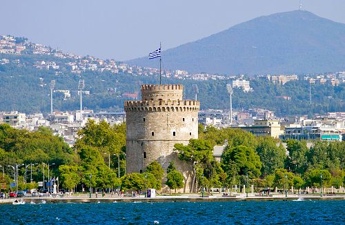 Bílá věž je symbolem města Soluň.