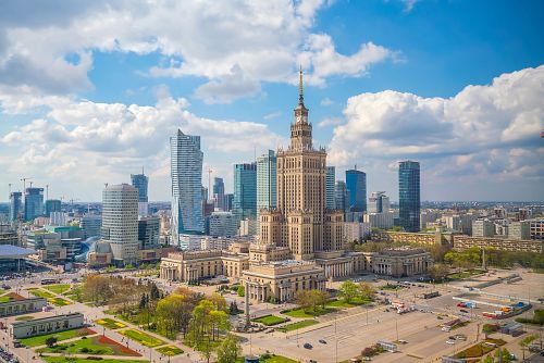 Ve Varšavě nevynecháme ani moderní čtvrť mrakodrapů.