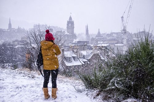 Zima v Edinburghu