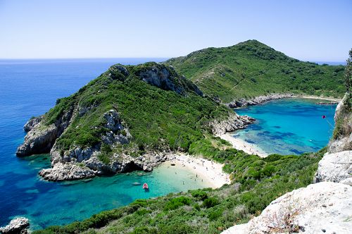 Pohled na magický ostrov Korfu