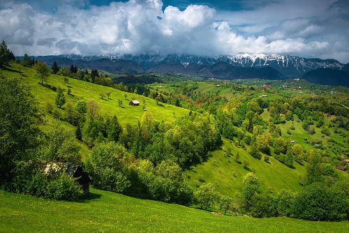 Zelené kopce v Transylvánii