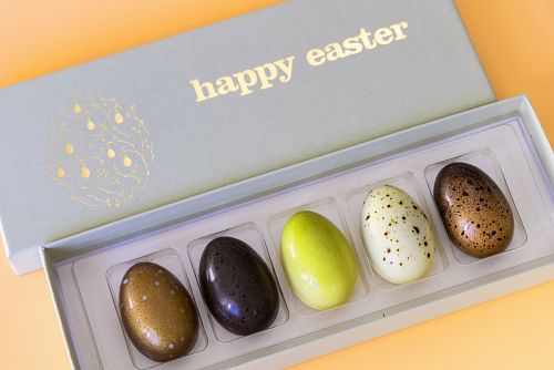 Velikonoční čokoládová vajíčka – suvenýr z Anglie v dárkovém balení