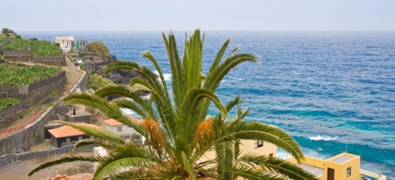 Slunečné počasí na ostrově La Palma