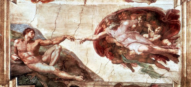 Michelangelova freska v Sixtinské kapli