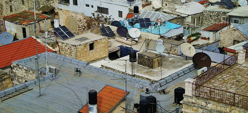 Střechy ve starém Jeruzalémě