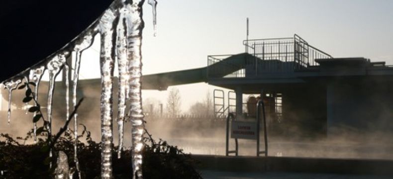 Termální lázně mají teplotu léčebné vody až 72 stupňů