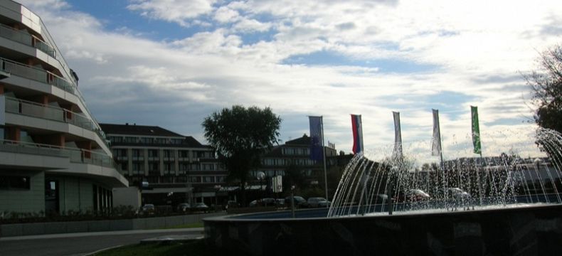 Moravske Toplice s lázeňským komplexem
