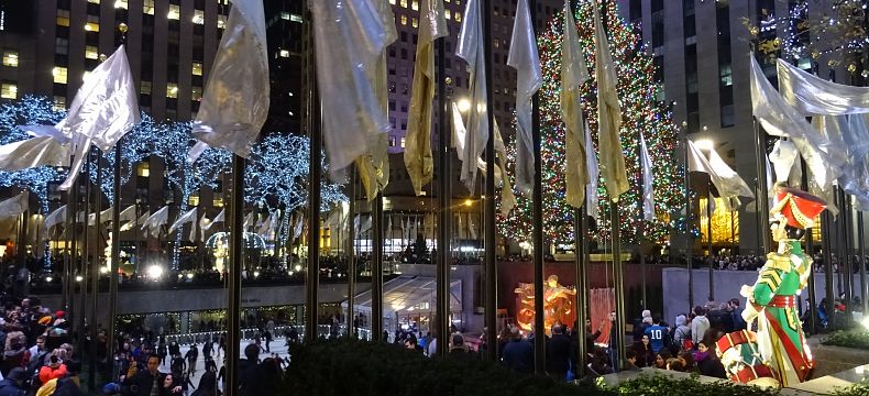 Vánoční stromeček - Rockefeller Plaza