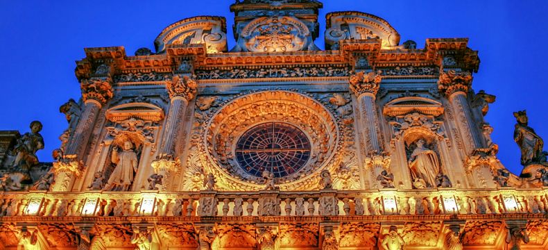Katedrála v Lecce je ukázkou bezmezného vývoje baroka v jižní Itálii