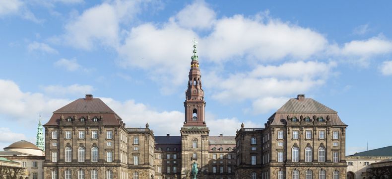 Monumentální palác Christiansborg 