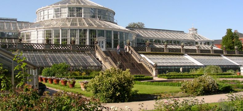 Hlavní skleník kodaňské botanické zahrady 