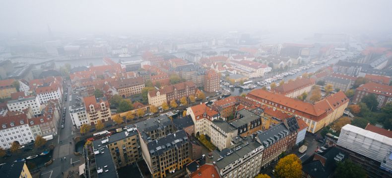 Mlha je v Kodani častý jev