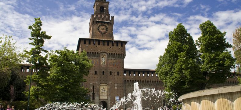 Castello Sforzesco je jedním ze symbolů Milána 