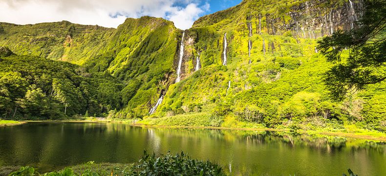 Nádherné vodopády na Azorech