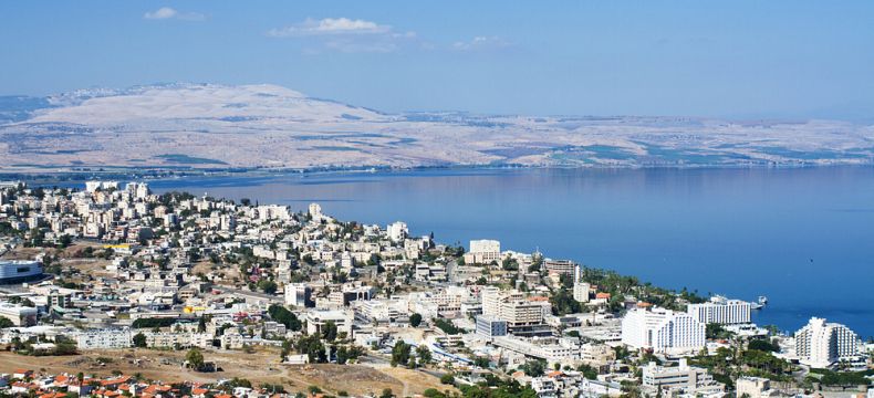 Tiberias u Galilejského jezera