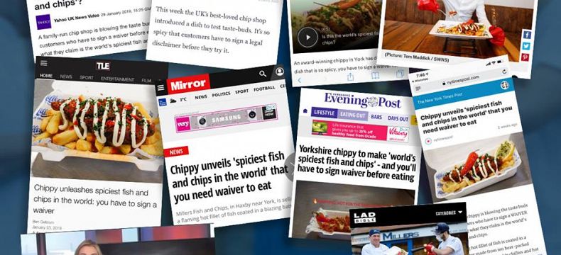 O nejpálivějším fish and chips na světě píší ve všech novinách