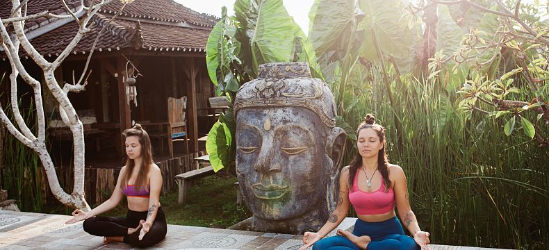 Na ostrově je populární jóga