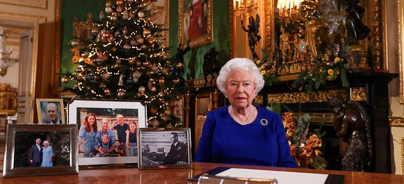Královna Alžběta II. během svého vánočního projevu