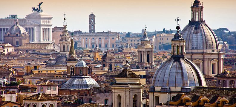 Římské střechy a panorama 