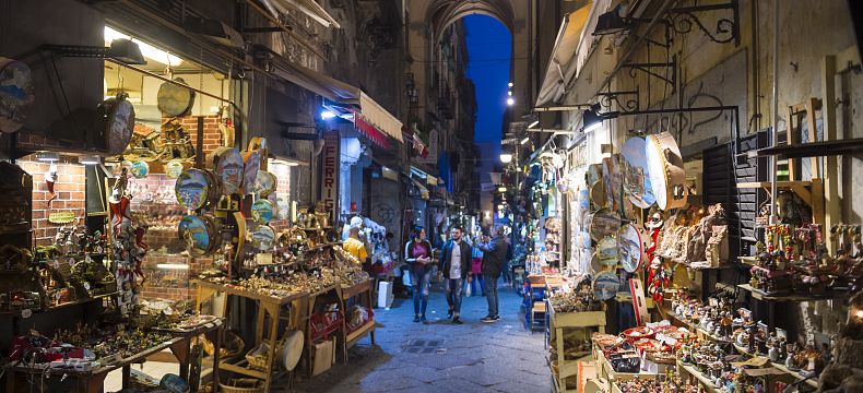 Ulice betlémů v Neapoli