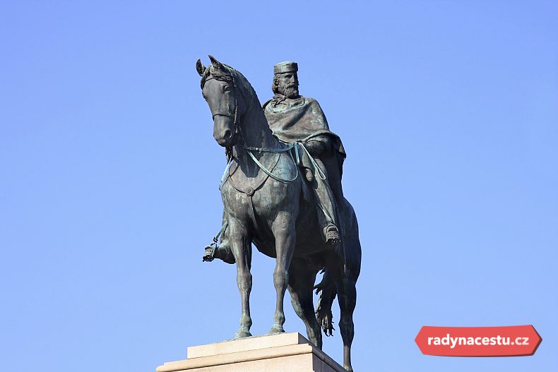 Janicul - socha Garibaldiho