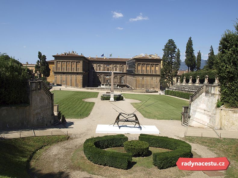 Palác Pitti je nazván podle bankéře L. Pittiho