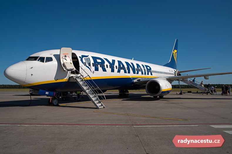 Letiště slouží i společnosti Ryanair