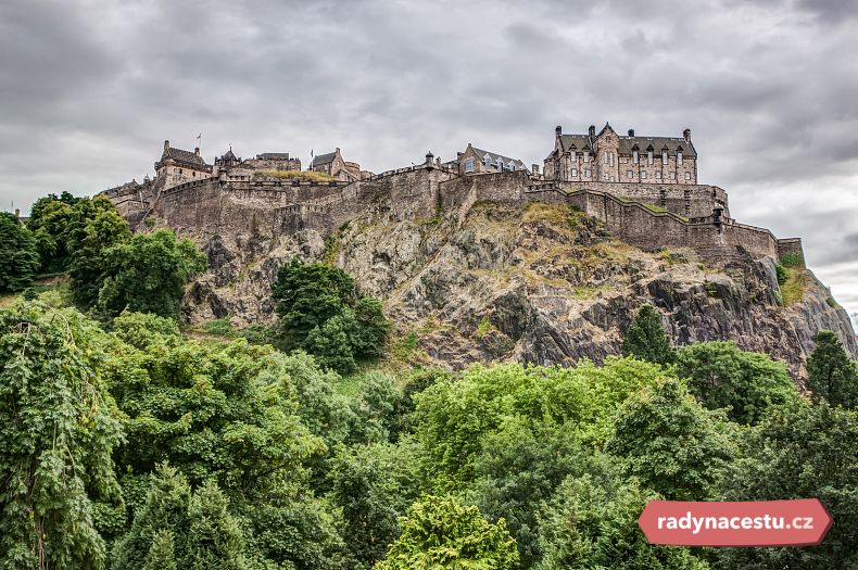 Kámen osudu můžete vidět na Edinburghském hradě