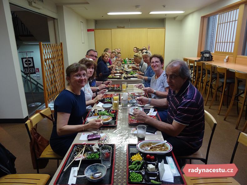 Užili jsme si společný oběd v Kjótu