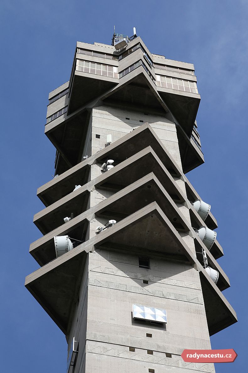 Detail stockholmské televizní věže