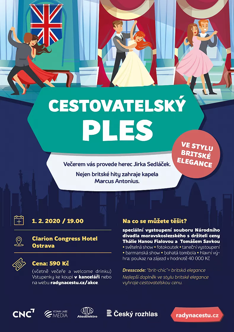 Program Cestovatelského plesu je nabitý hvězdami a zajímavými vystoupeními