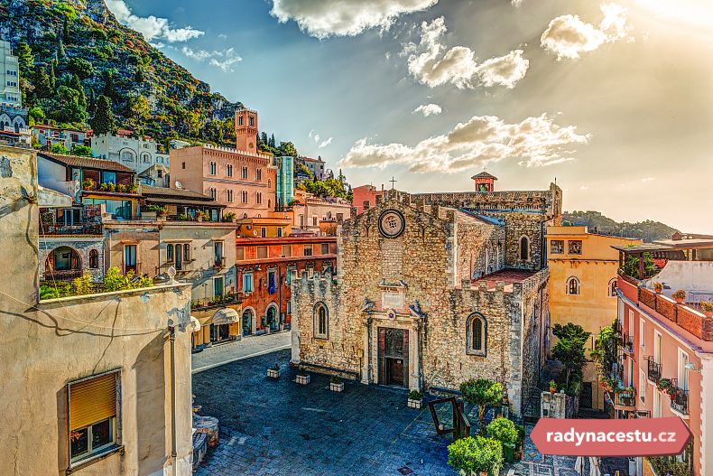 Populární sicilské letovisko Taormina