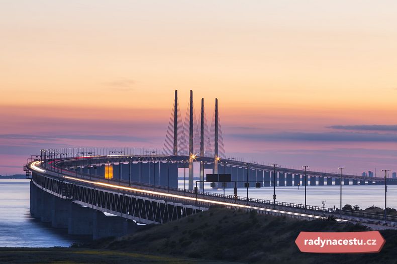 Most Øresund spojující Dánsko se Švédskem